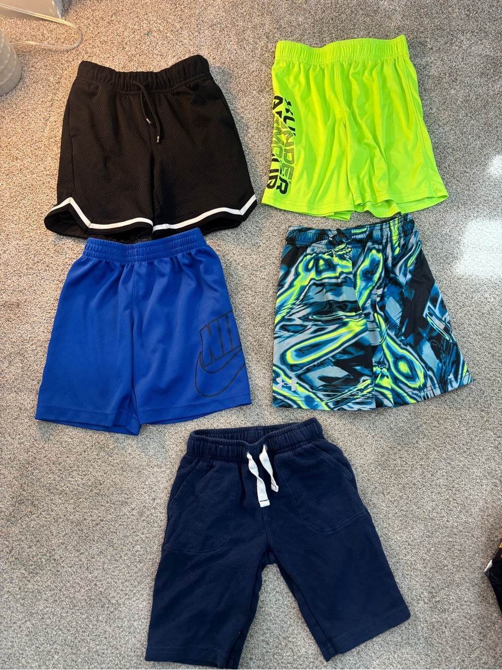 Bundle of little boy size 5 athletic shorts basketball shorts Nike shorts